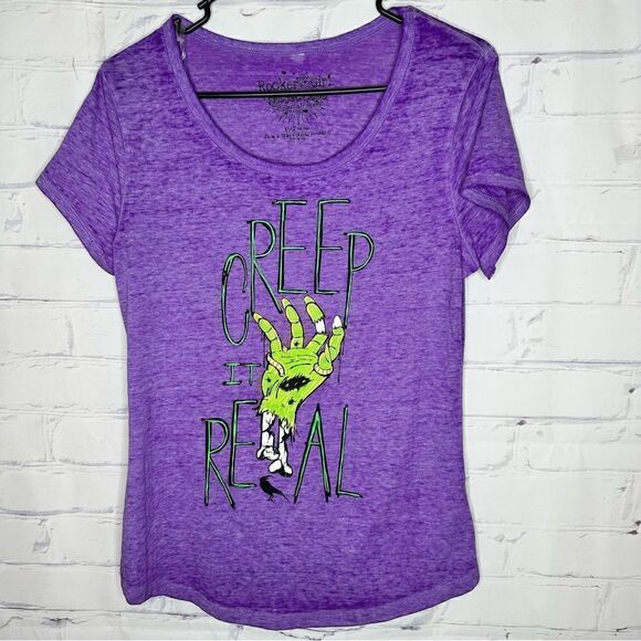 Rocker Girl small Creep It Real top - Picture 1 of 5